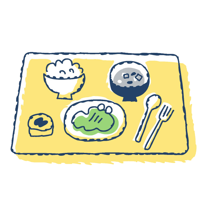 食事サービスのイラスト